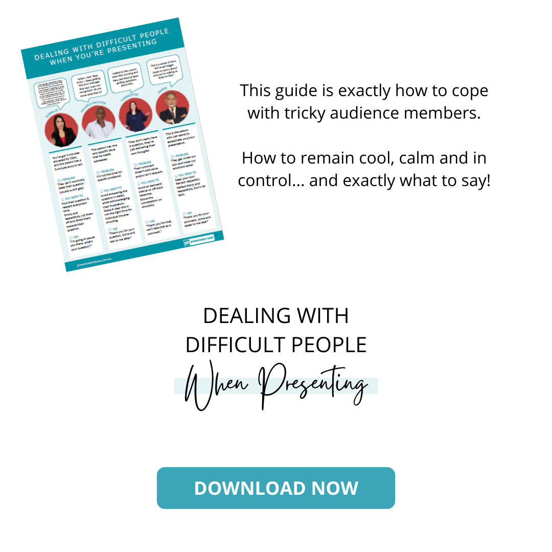 Dealing With Difficult People When Presenting